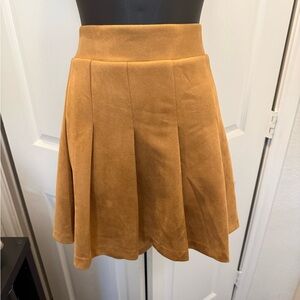 Chic Tan Women's Skater Skirt
